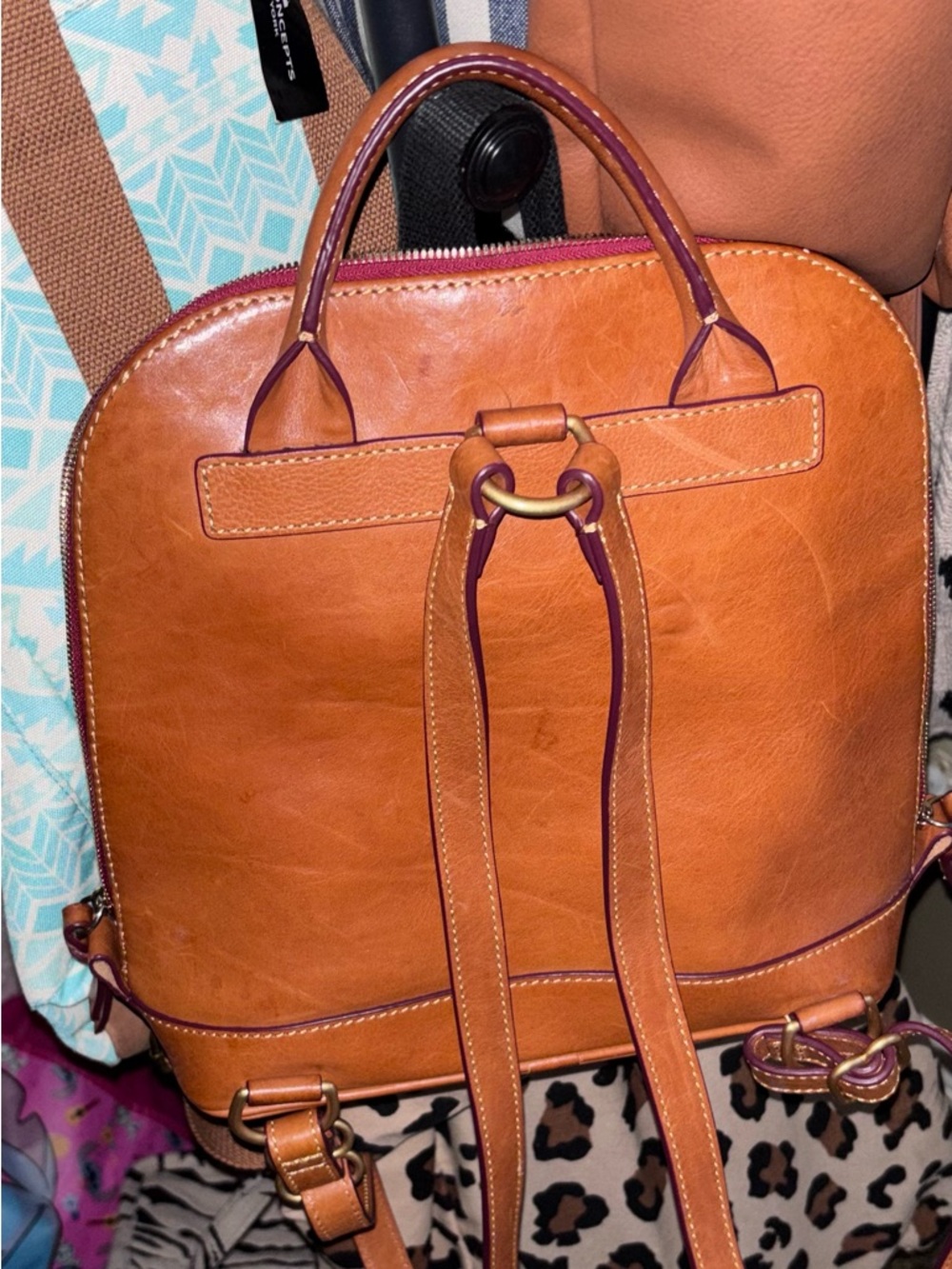 Dooney & Bourke Florentine Zip Pod Backpack - Picture 3 of 8